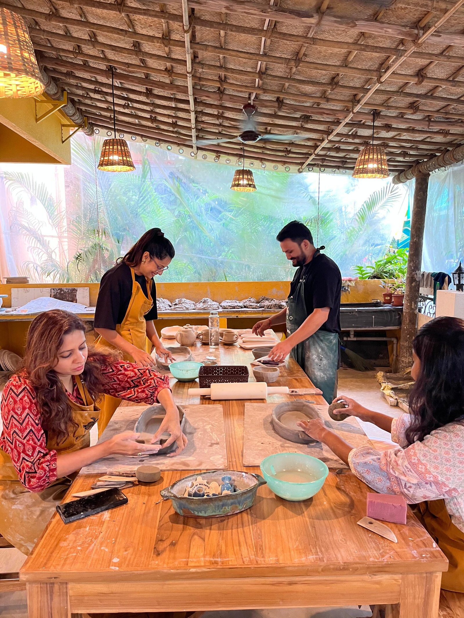 Glazed pottery